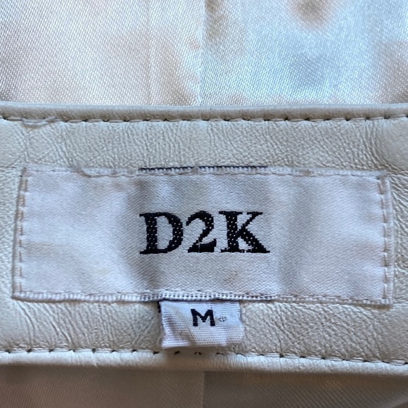 D2K Lined Leather Jacket Sz Medium - Picture 9 of 13